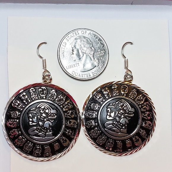 .950 Mexican Silver Mayan Cargador Del Tiempo - Picture 3 of 7